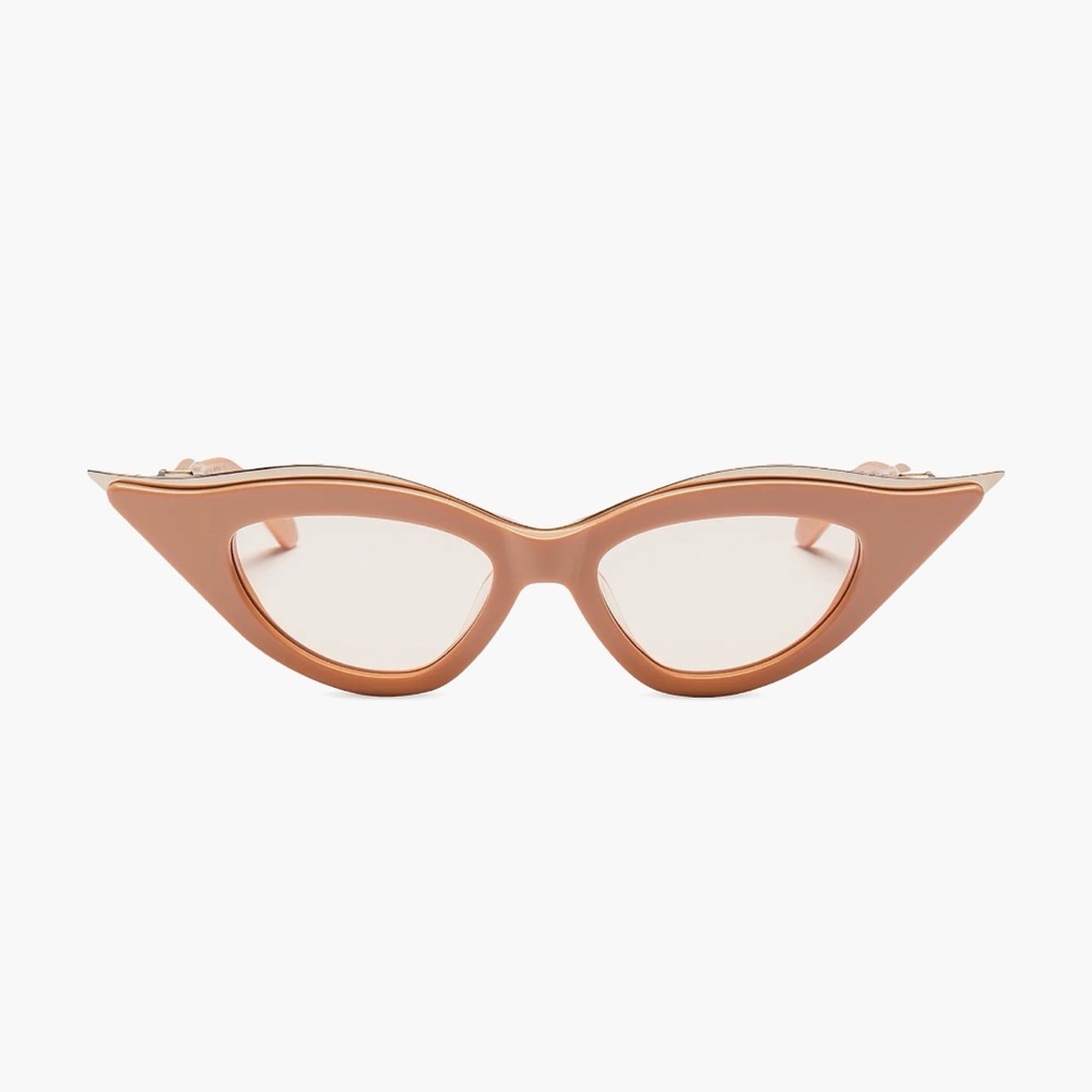 New Valentino V-GoldCut Nude Cat-Eye VLS-114B Sunglasses